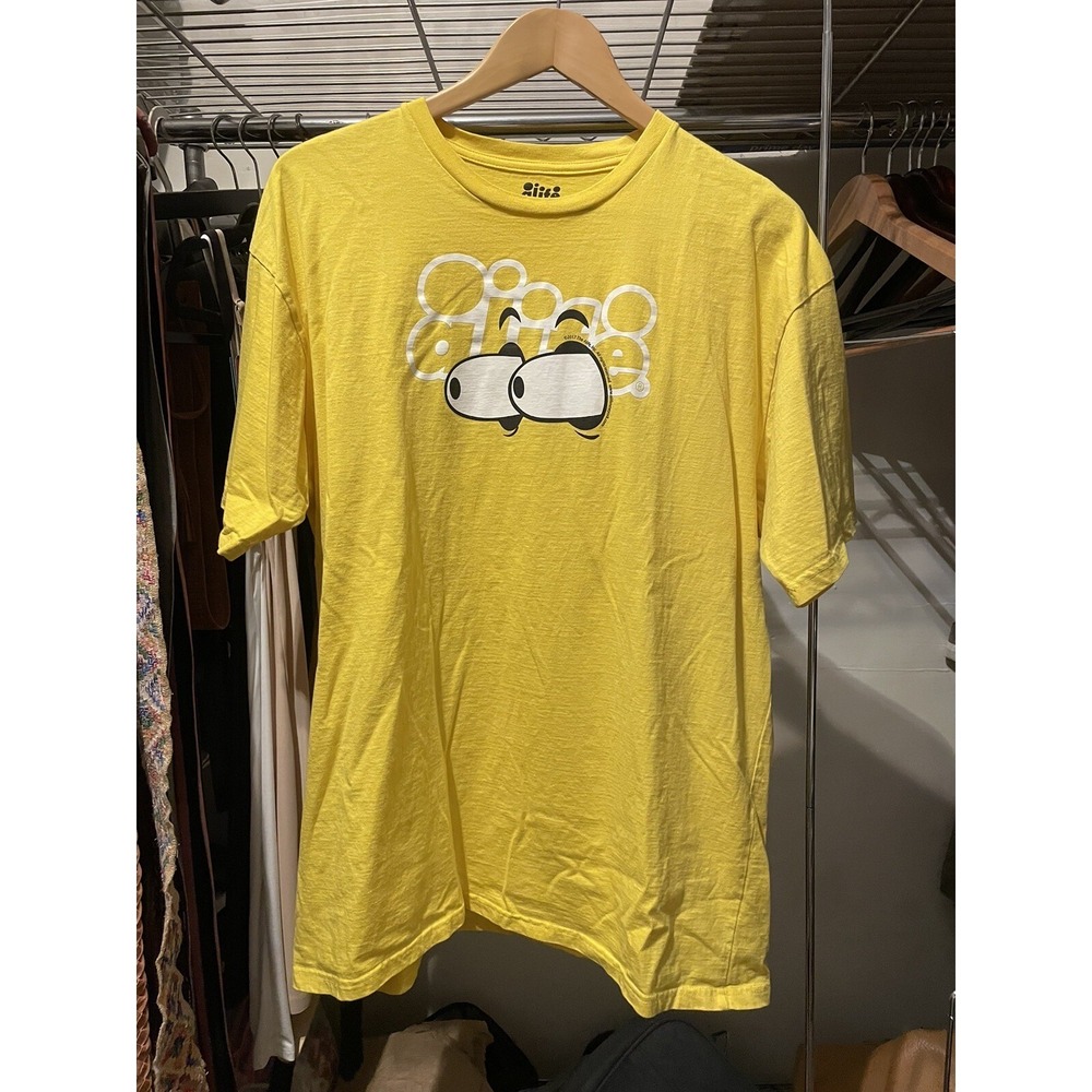 Alife‎ Shirt Sz XL Yellow Rivington Club NYC Brand Streetwear Eyes 2017